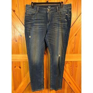 A.N.A. A New Approach Women's Blue Boyfriend Jeans Size 20W (0864)